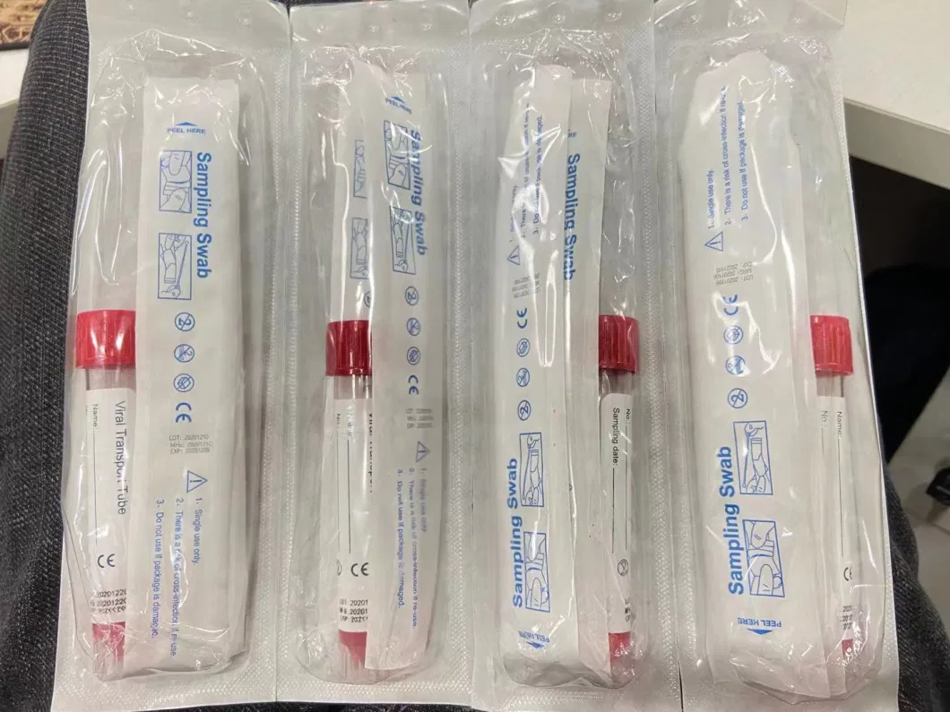 Medical Disposable Vtm Sampling Tube with Swab Viral Transport